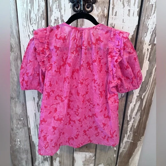 Karlie Pink Floral Blouse - Picture 8 of 9